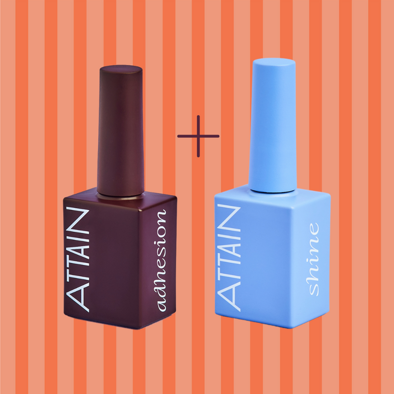 ATTAIN Adhesion Base & Shine Top Coat Bundle Kit PRE-ORDER Reserve your spot for the next batch!