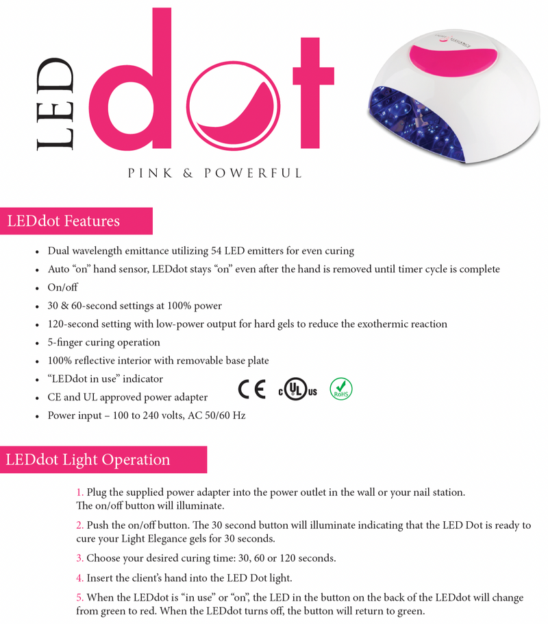 Light Elegance - LEDdot Gen4 Hybrid UV LED Nail Lamp