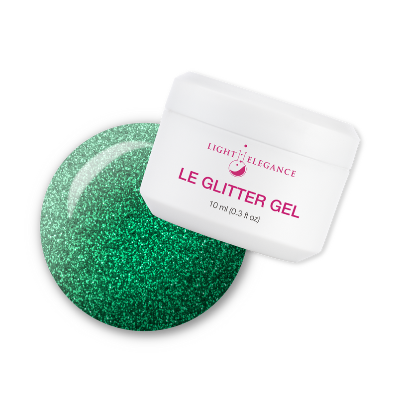 Light Elegance Glitter Gel - Emerald Green