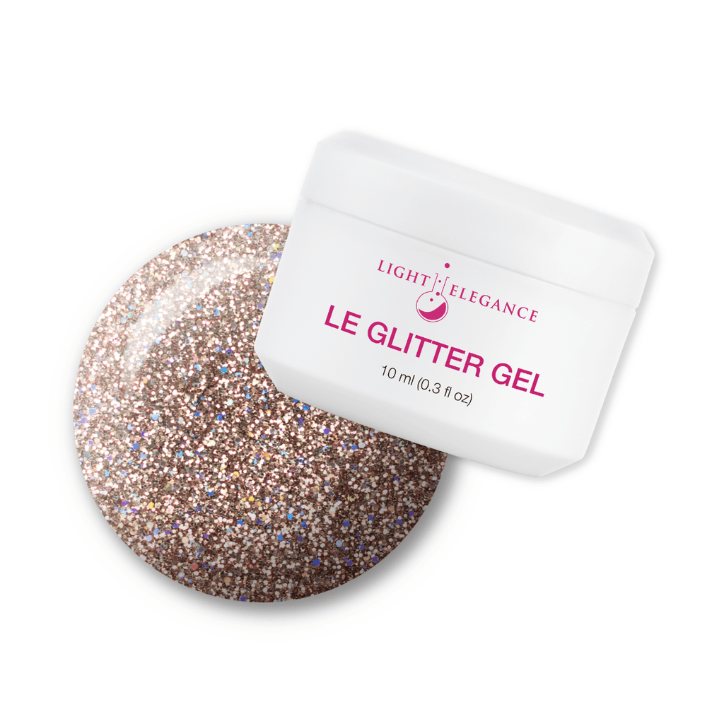 Light Elegance Glitter Gel - Champagne – The Nail Hub