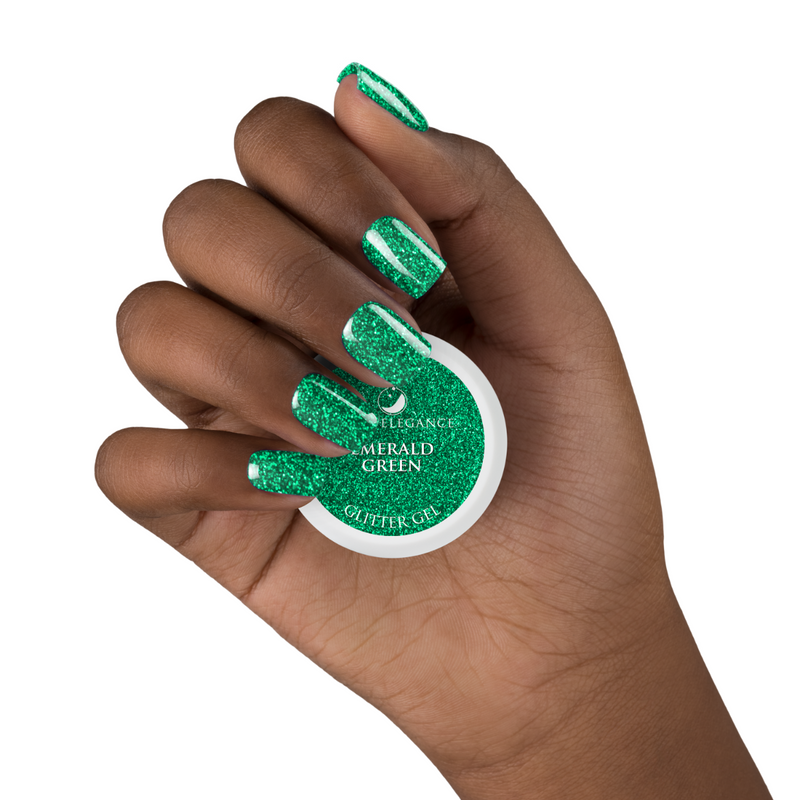 Light Elegance Glitter Gel - Emerald Green