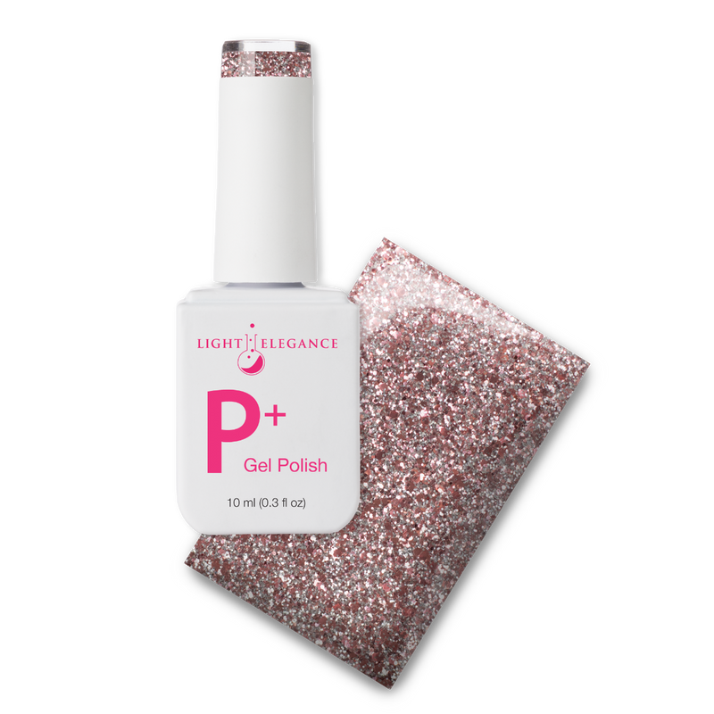 Light Elegance P+ Soak-Off Glitter Gel Polish - Hot and cold